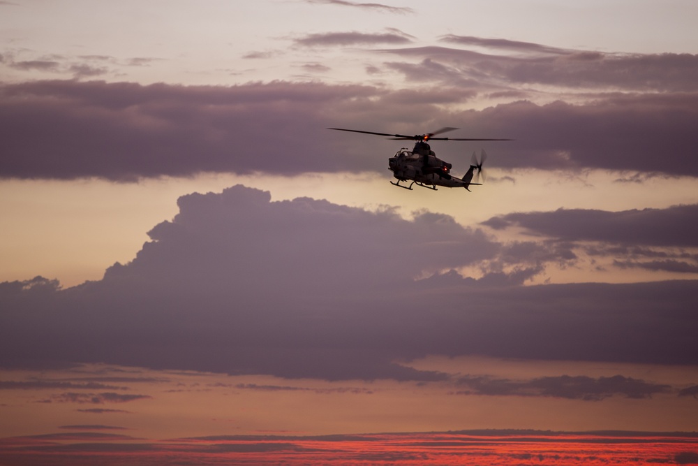 HMLA-773 “Red Dogs” flies in Fire Support Coordination Exercise