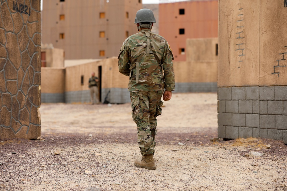 Oklahoma National Guard Soldiers attack Razish at NTC