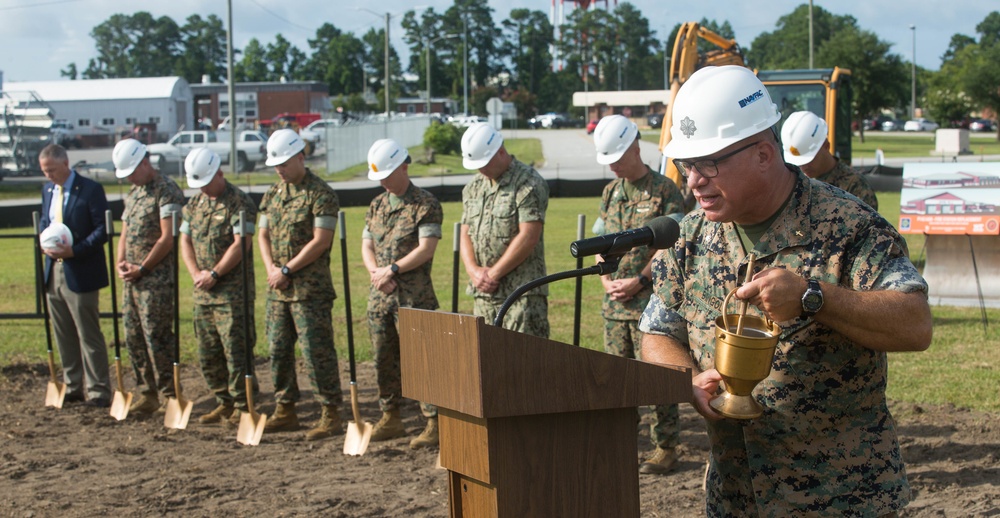 P-162 H&amp;HS and MWHS-2 Headquarters groundbreaking ceremony