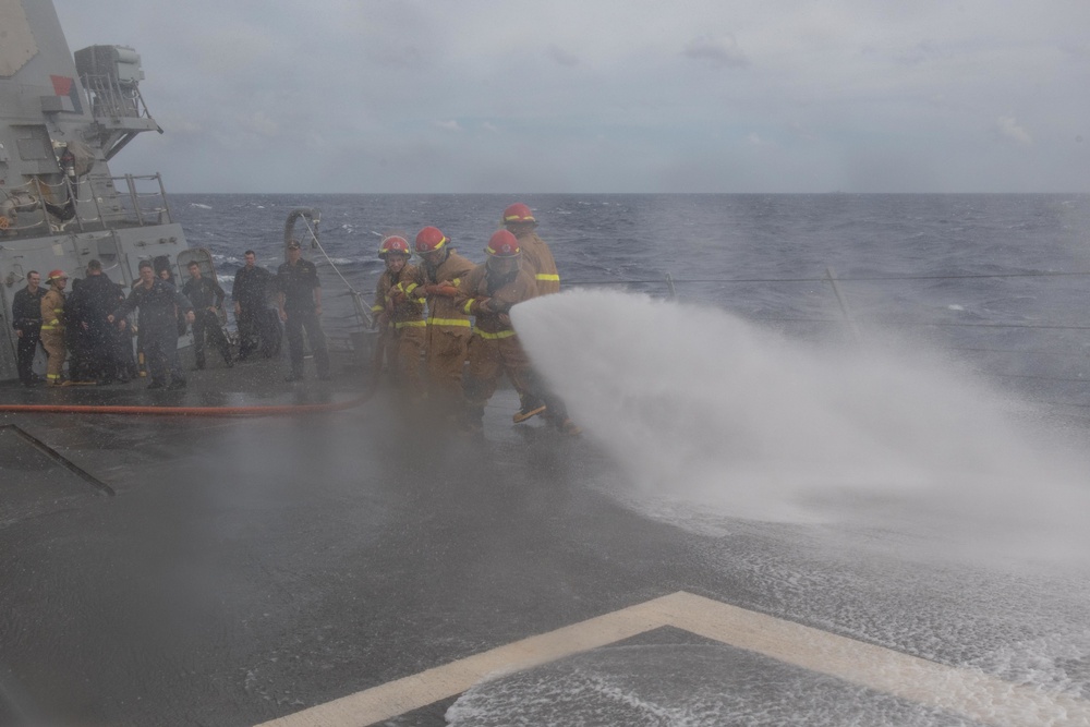 USS Pinckney (DDG 91) is underway in the Pacific Ocean