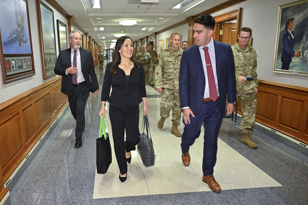USecAF Jones arrival and admin swearing-in ceremony