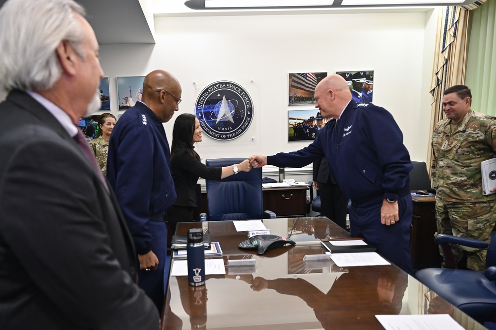 USecAF Jones DAF staff meeting