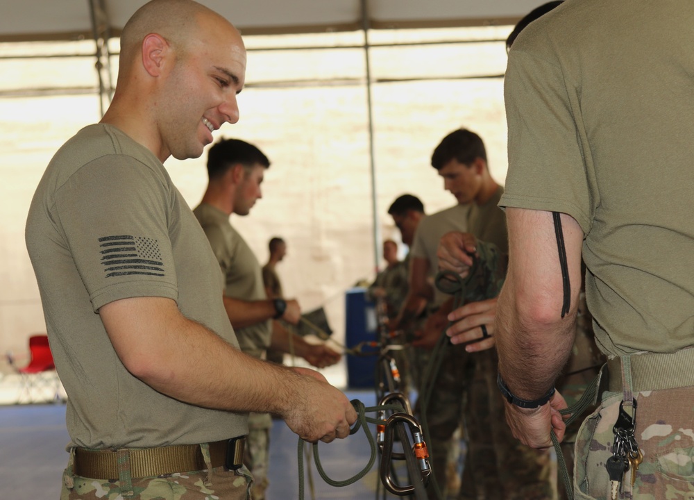 Task Force Iron Gray Soldiers sustain Mountain Warfare skills