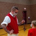 Chief Culinary Specialist Dorrance Larson promotes USS Constitution at the Boys and Girls Club in Fargo, North Dakota