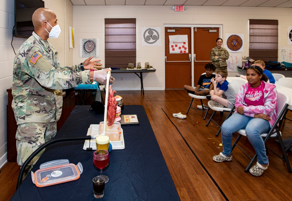 Florida National Guard Counterdrug's Drug Demand Reduction Outreach teach Bradford County 4H campers how to live a drug free lifestyle