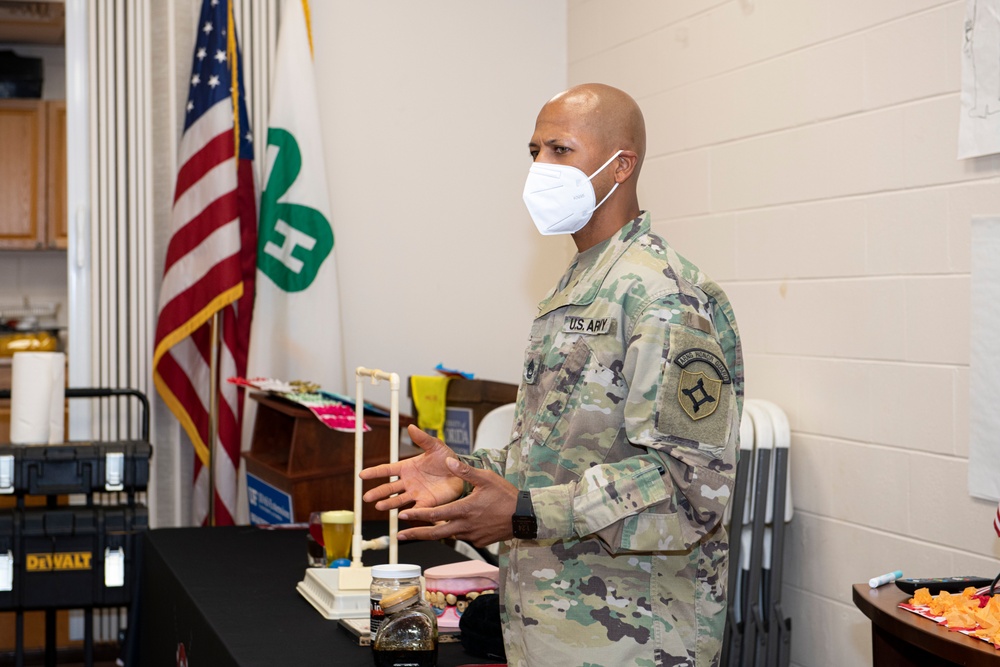 Florida National Guard Counterdrug's Drug Demand Reduction Outreach teach Bradford County 4H campers how to live a drug free lifestyle