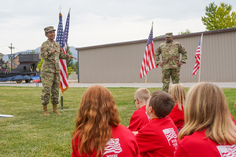 Hill AFB leadership speaks to children from Liberty's Light Day Camp