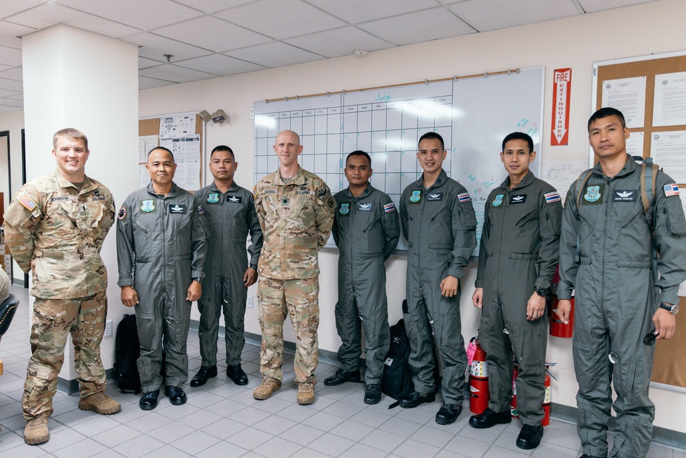 Aviators of the Royal Thai Army participate in Washington National Guard's State Partnership Program