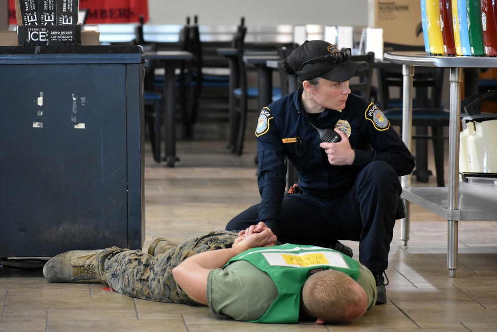PoM emergency, DFAC personnel work together during active-shooter response drill