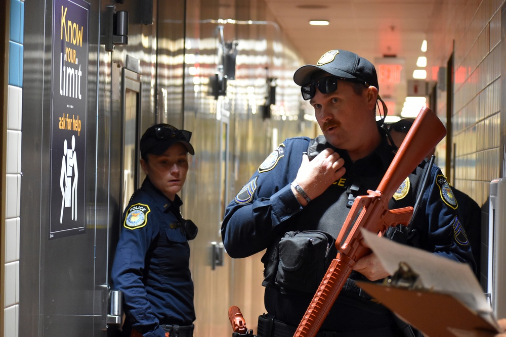 PoM emergency, DFAC personnel work together during active-shooter response drill