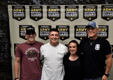 Tennessee National Guard recruits retake oath before family and friends