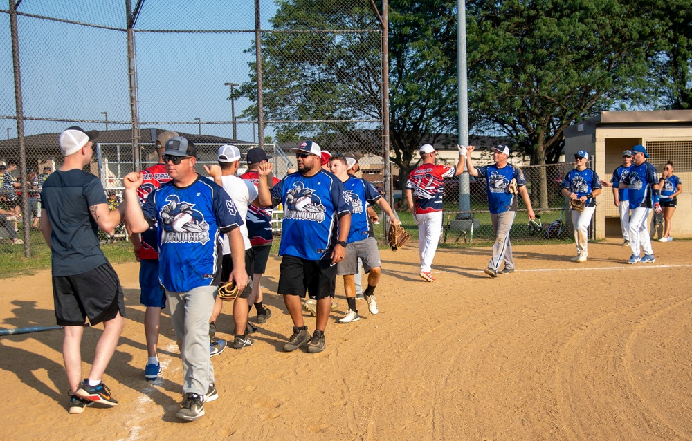 Intramural softball in full swing at Dover AFB