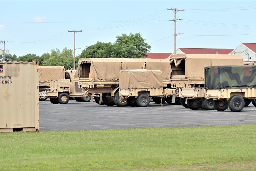 July 2021 training operations at Fort McCoy for Pershing Strike '21