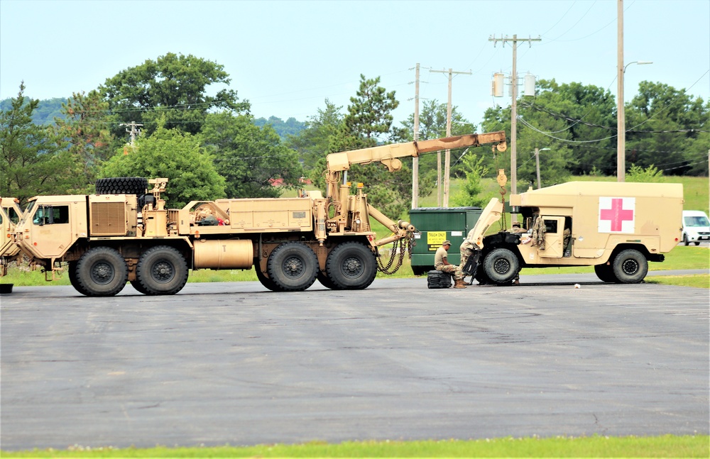 July 2021 training operations at Fort McCoy for Pershing Strike '21