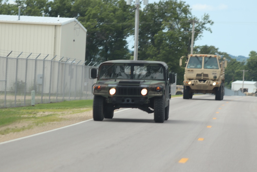 July 2021 training operations at Fort McCoy for Pershing Strike '21