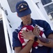 USCGC Brant Crew Member Posts National Ensign