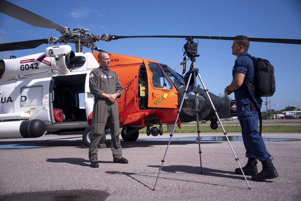 USCG Pilot Discusses Rescue of 4 People Clinging to Capsized Boat