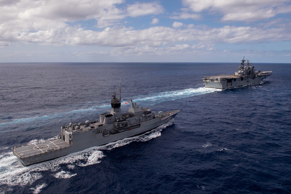 DVIDS - Images - USS America (LHA 6) Conducts Fueling-at-Sea during ...