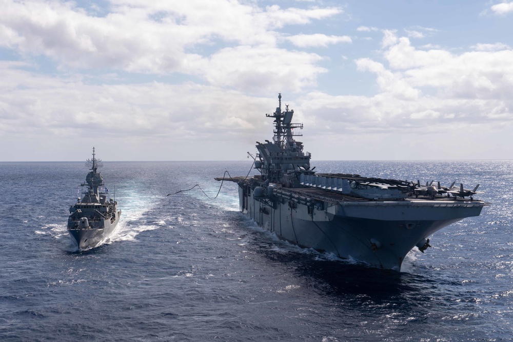 USS America (LHA 6) Conducts Fueling-at-Sea during Exercise Talisman Sabre 21