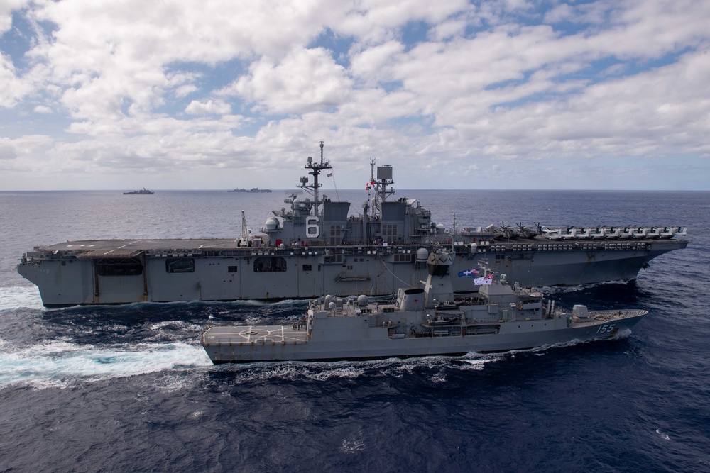 USS America (LHA 6) Conducts Fueling-at-Sea during Exercise Talisman Sabre 21