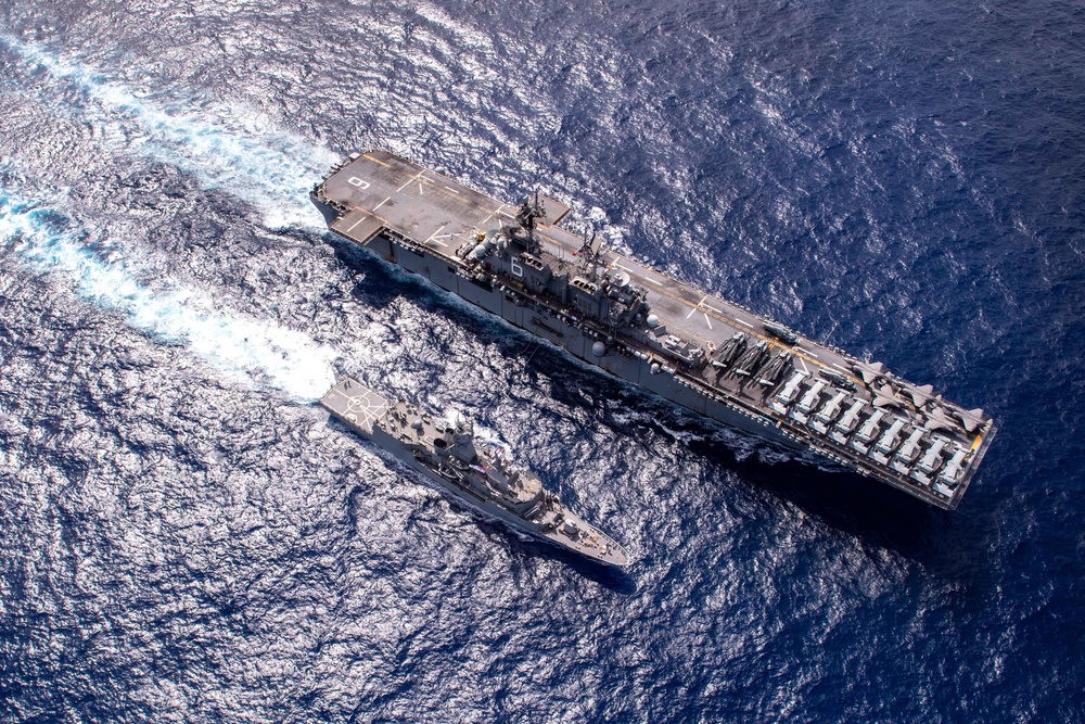 USS America (LHA 6) Conducts Fueling-at-Sea during Exercise Talisman Sabre 21