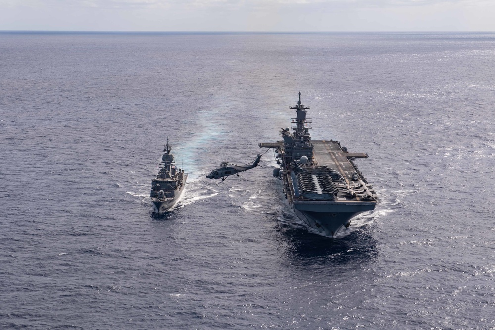 USS America (LHA 6) Conducts Fueling-at-Sea during Exercise Talisman Sabre 21