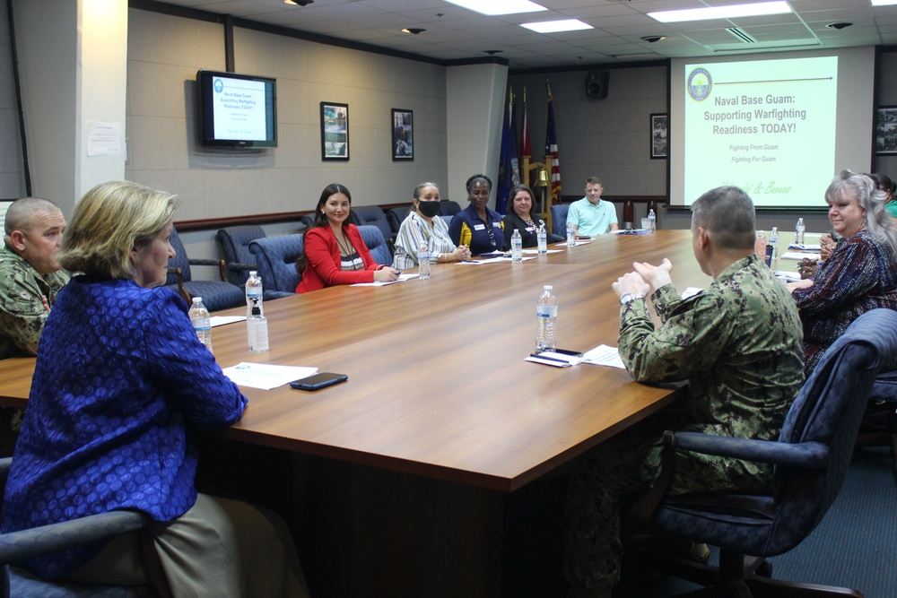 CNO Spouse Meets Naval Base Guam Quality of Life Program Directors