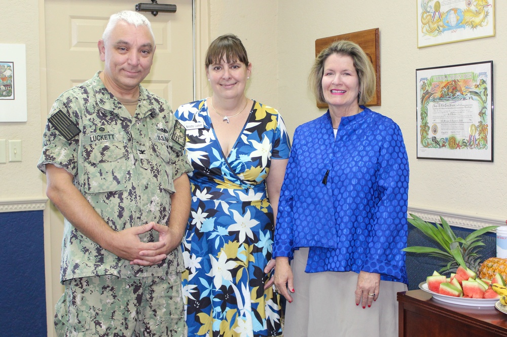 CNO Spouse, Mrs. Linda Gilday Visits U.S. Naval Base Guam