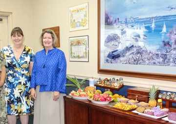 CNO Spouse, Mrs. Linda Gilday Visits U.S. Naval Base Guam