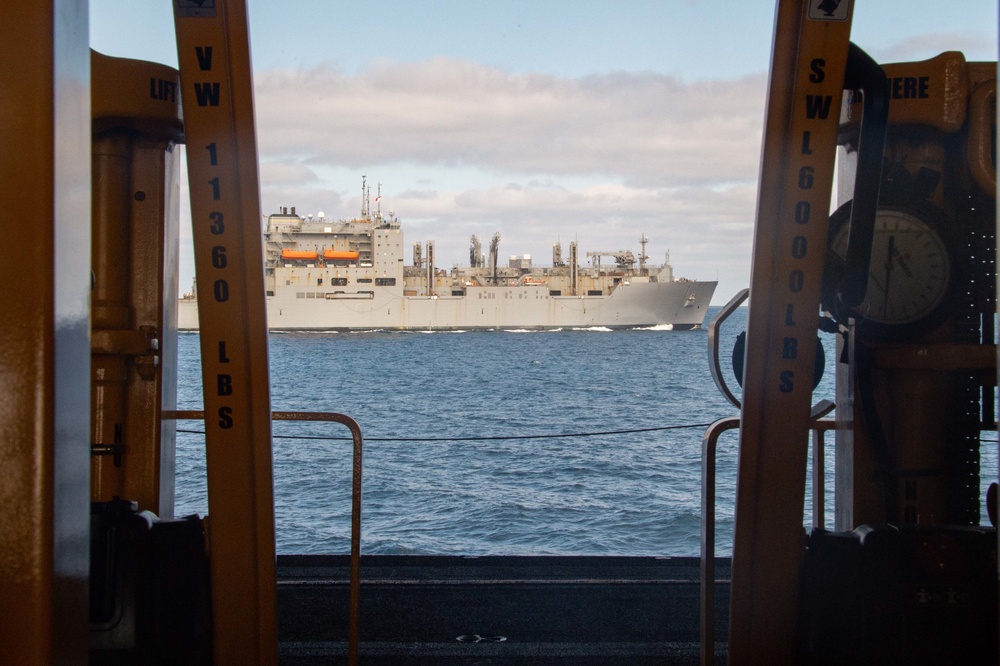 USNS Washington Chambers Transits With USS Carl Vinson