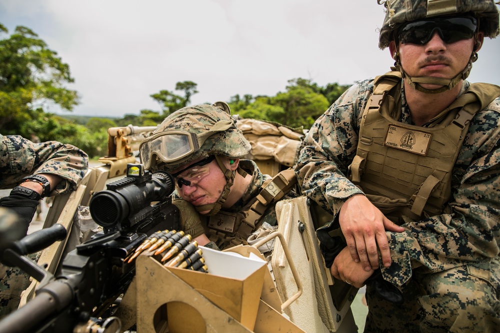 Guns Up | 3d Landing Support Battalion sharpens machine gun skills alongside 2nd Battalion, 2nd Marines machine gunners