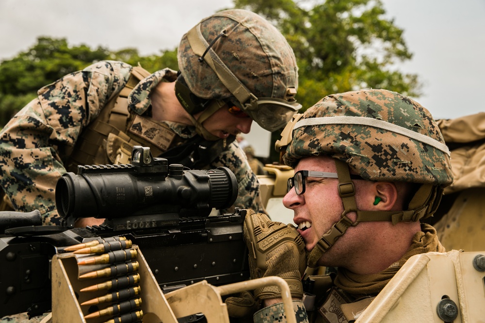 Guns Up | 3d Landing Support Battalion sharpens machine gun skills alongside 2nd Battalion, 2nd Marines machine gunners