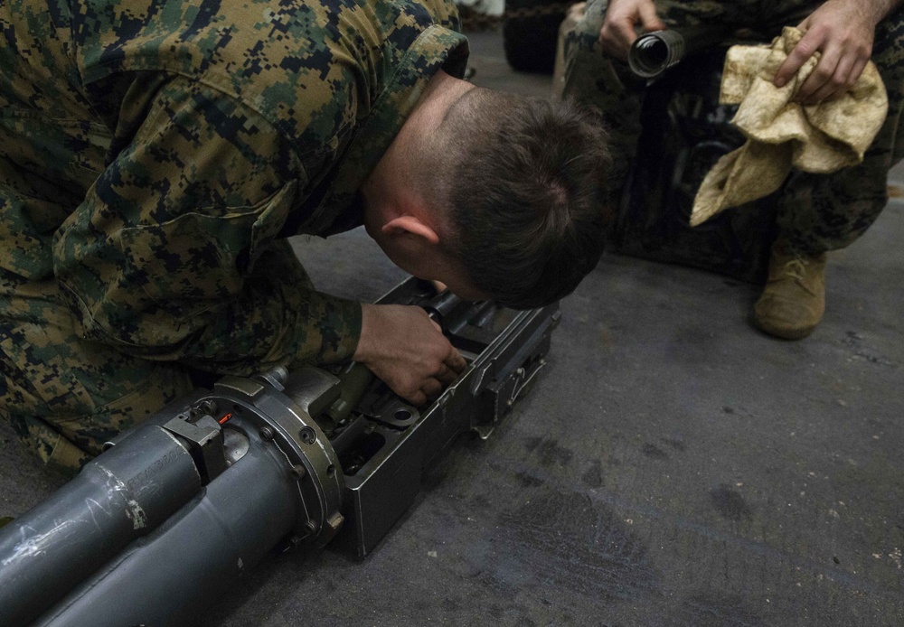 U.S. Marines with the 31st MEU Perform Maintenance Drills