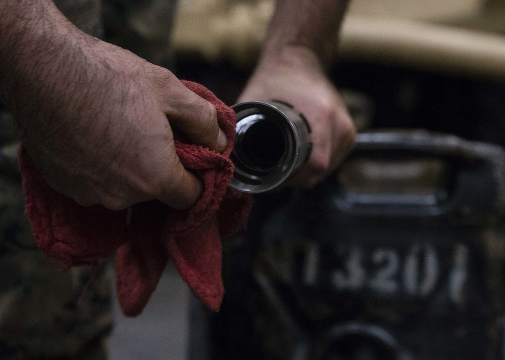 U.S. Marines with the 31st MEU Perform Maintenance Drills