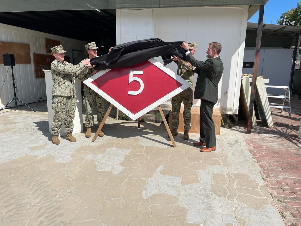 NMCB-5's Detail Timor-Leste receives authority at Change of Charge Ceremony