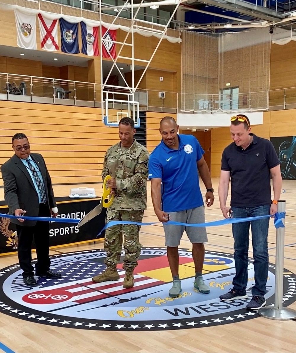 Clay Kaserne's physical fitness facility gets new basketball court