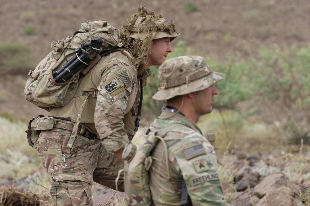 Task Force Iron Gray Snipers conduct training stalk