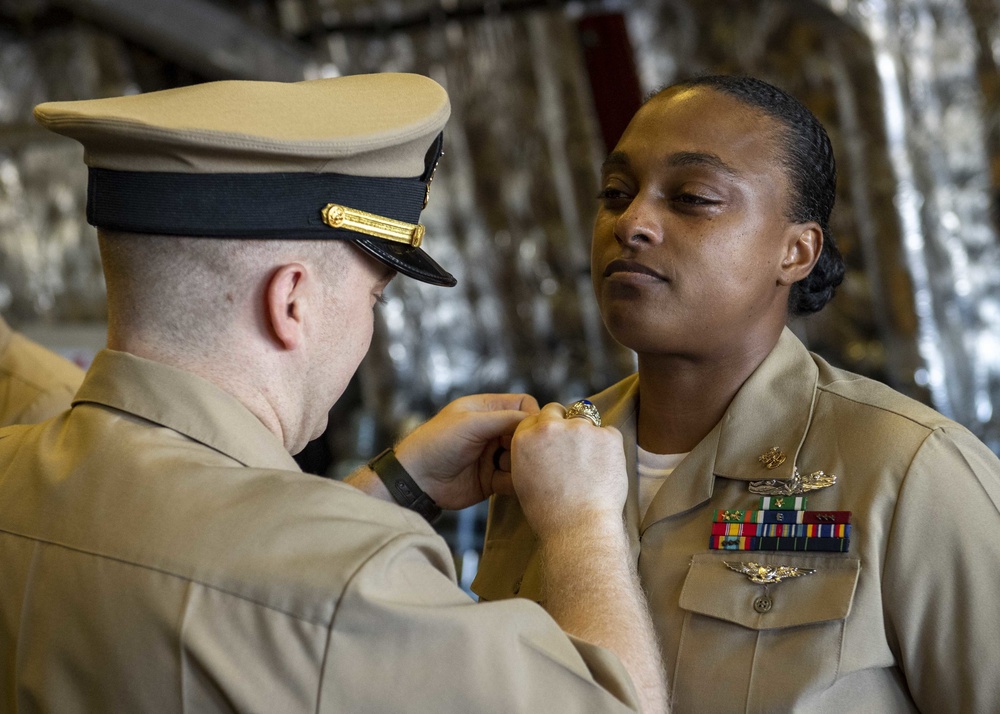 Promotion Ceremony Aboard USS Charleston (LCS 18)