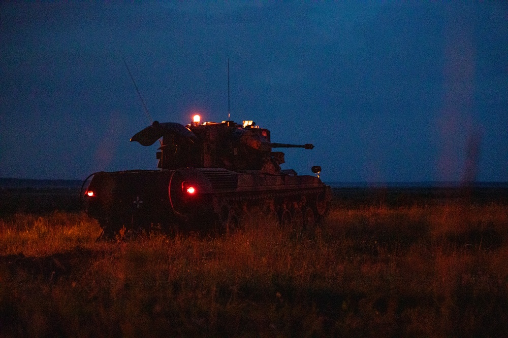 enhanced Forward Presence Battle Group Poland conducts night live fire