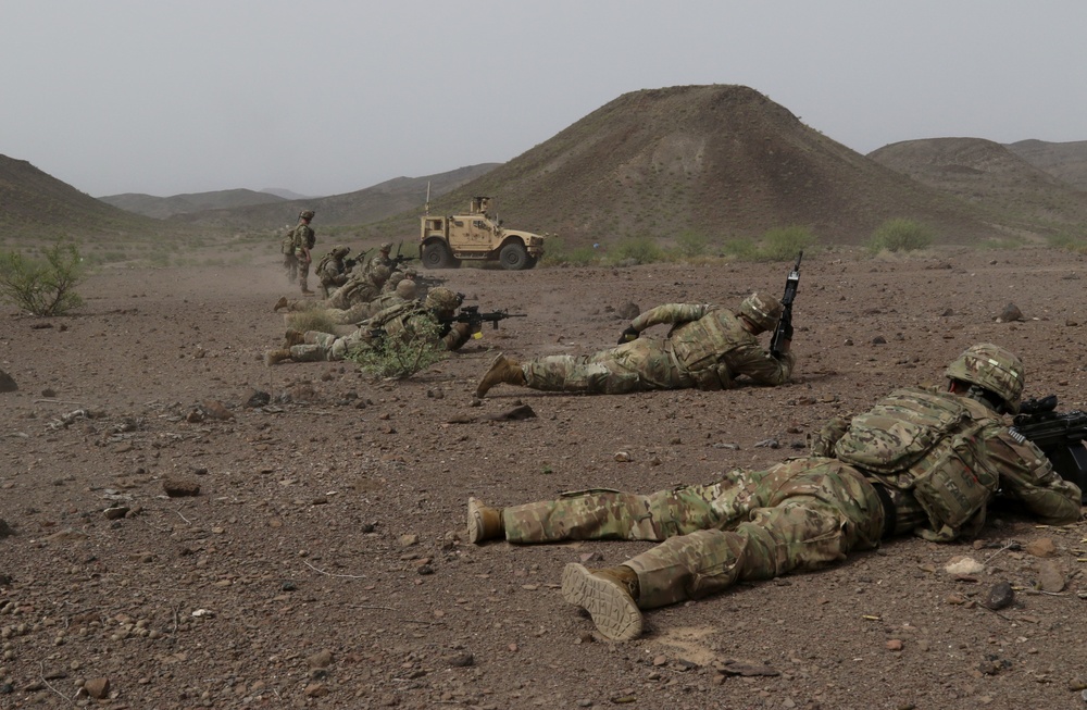 East Africa Response Force (EARF) conducts platoon live fire exercise