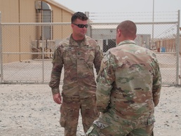 111th Theater Engineer Brigade Soldiers Construct Sidewalks on Al Dhafra Air Base