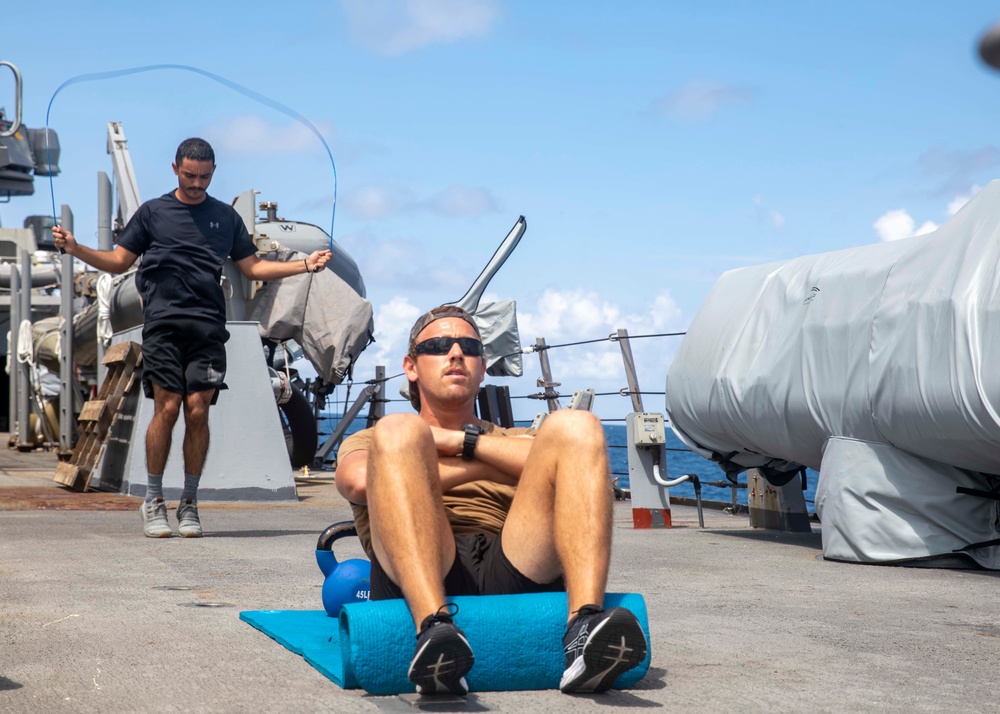 Sailors Work Out