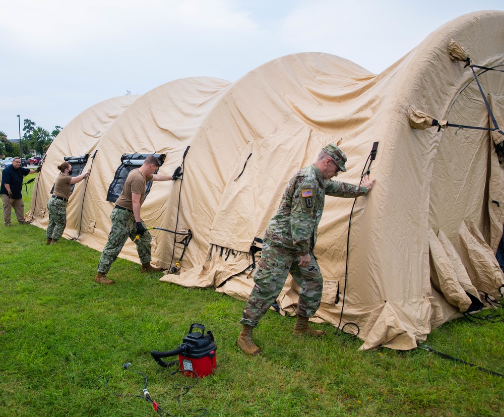 DVIDS - Images - JTF-CS Prepares for Tear Down of Air-beam Shelters ...