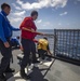 USS Billings and HSC 28 Sailors Lower Flight Deck Nets