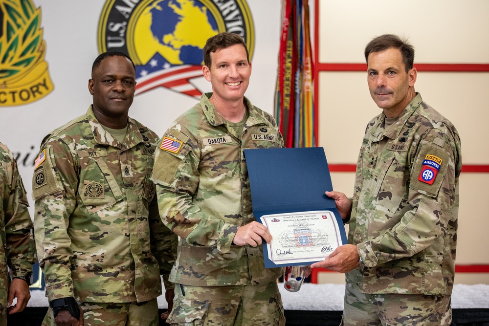 82nd Airborne Division Volunteer of the Quarter