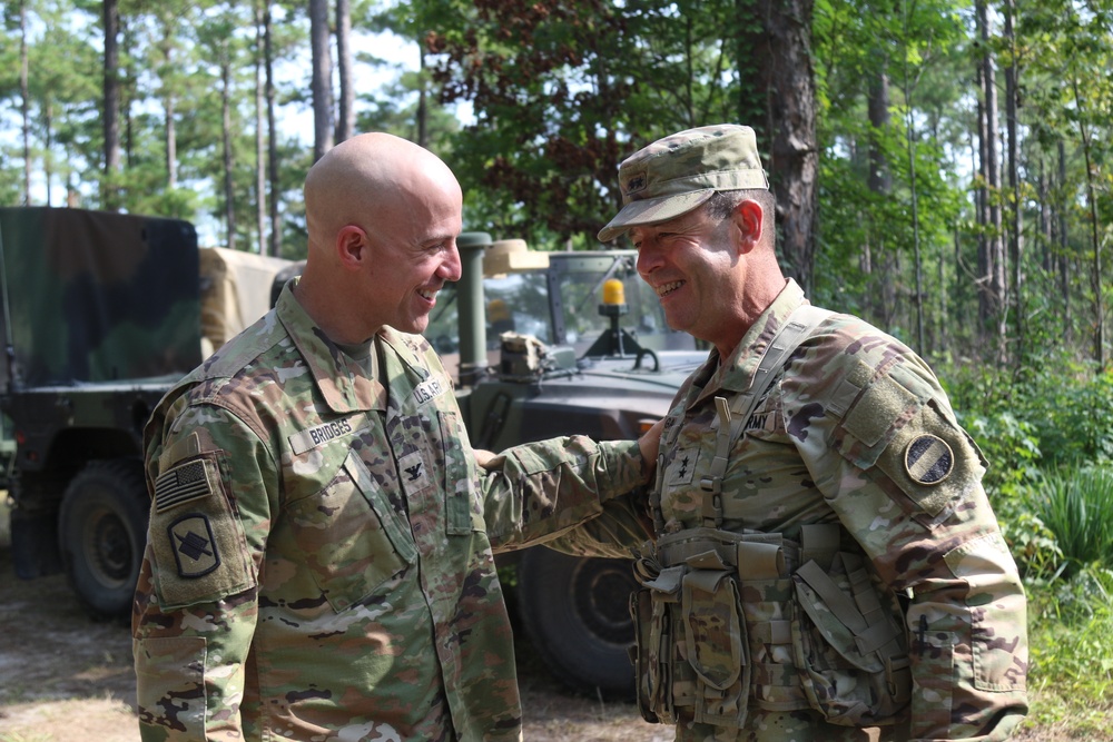 Major General Troy Galloway meets with soldiers of the 39th IBCT and supporting units at Fort Polk, La.