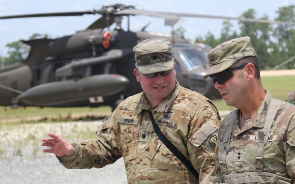Major General Troy Galloway meets with soldiers of the 39th IBCT and supporting units at Fort Polk, La.