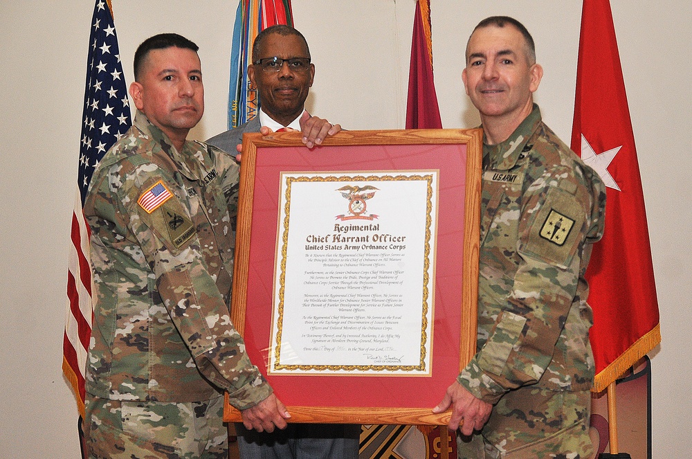Ordnance Corps welcomes new chief warrant officer