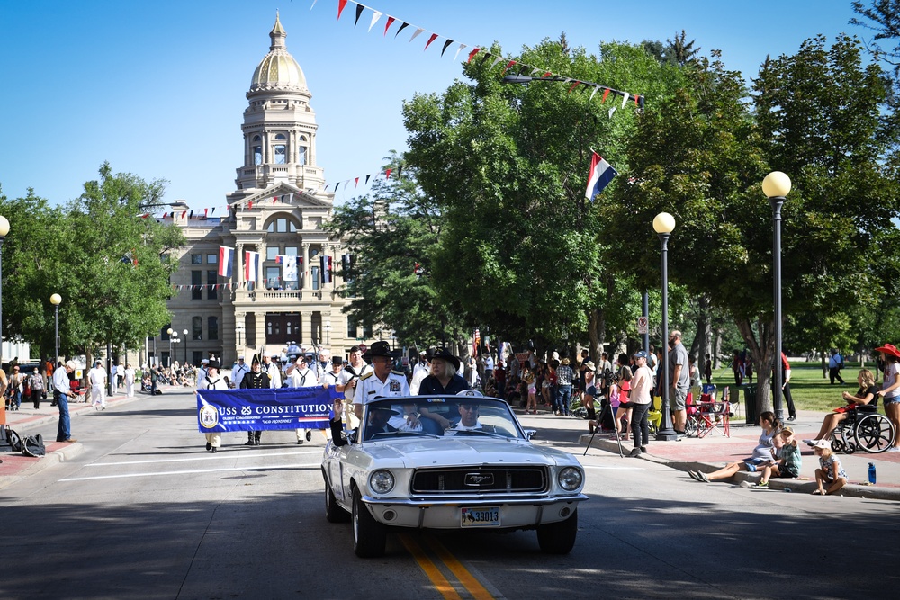 Cheyenne Hosts Parade During Navy Week