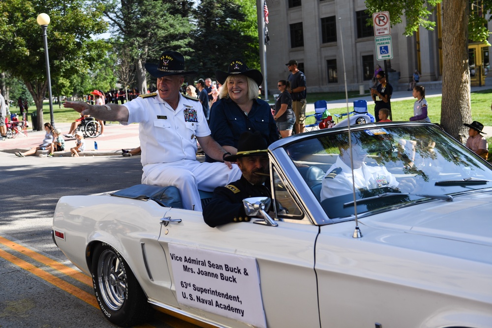 Cheyenne Hosts Parade During Navy Week
